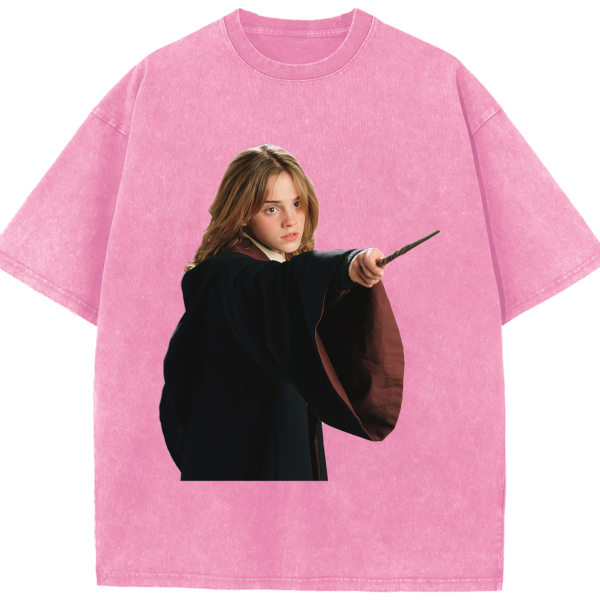（画像用） Harry Potter ハリー・ポッターシリーズ 綿100% ヴィンテージ風 半袖Tシャツ（フロントプリント）